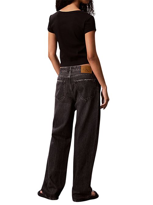 T-shirt a costine in cotone Calvin Klein Jeans | LV047C200GUB1